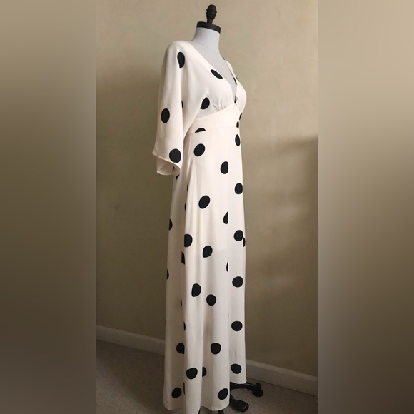 White and Black Maxi Dress - Picture 4 of 5